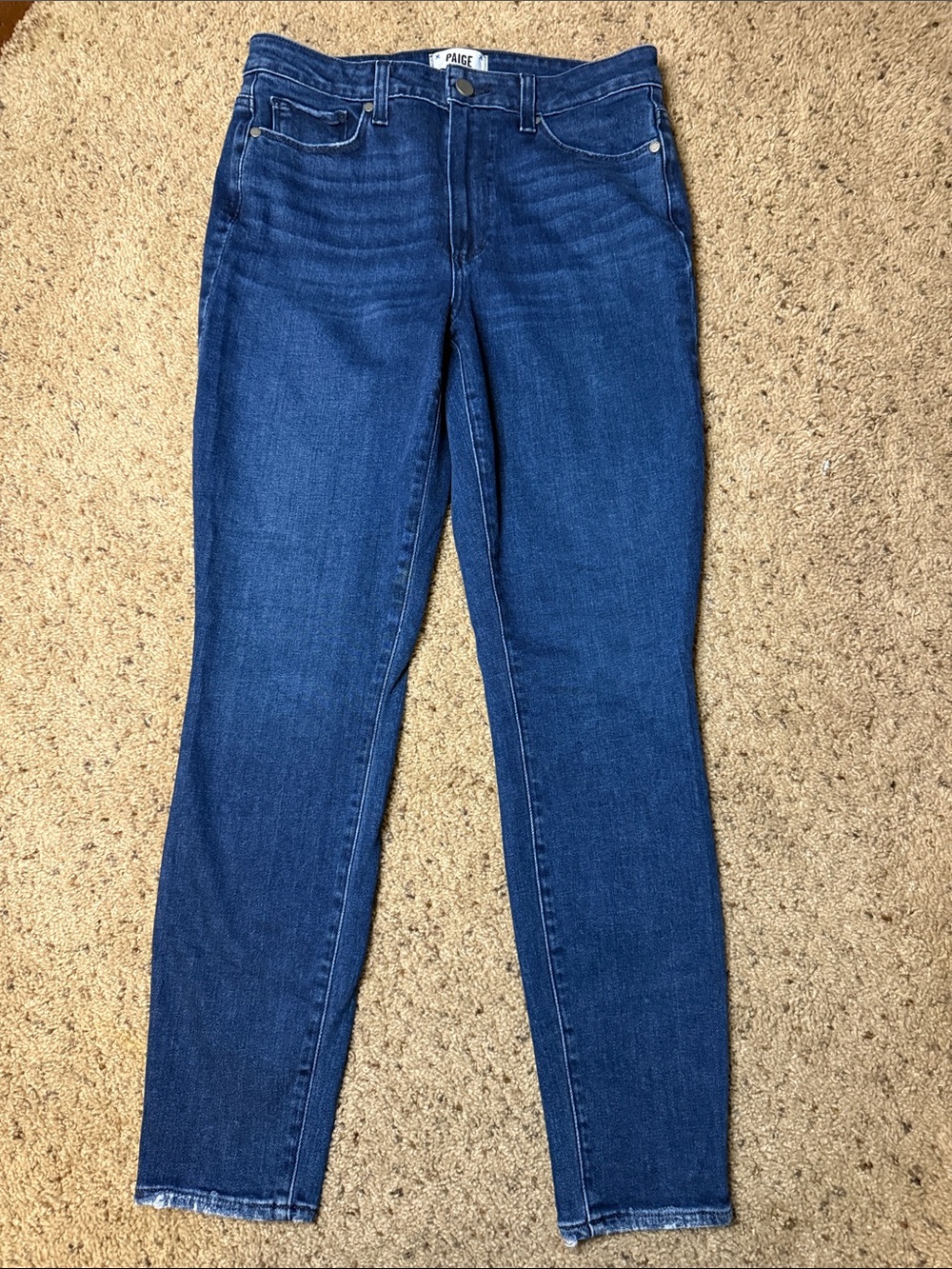 PAIGE Dark Blue Skinny Jeans